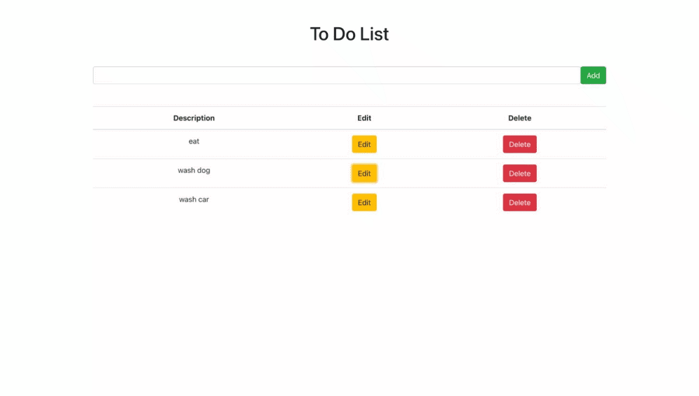To Do List